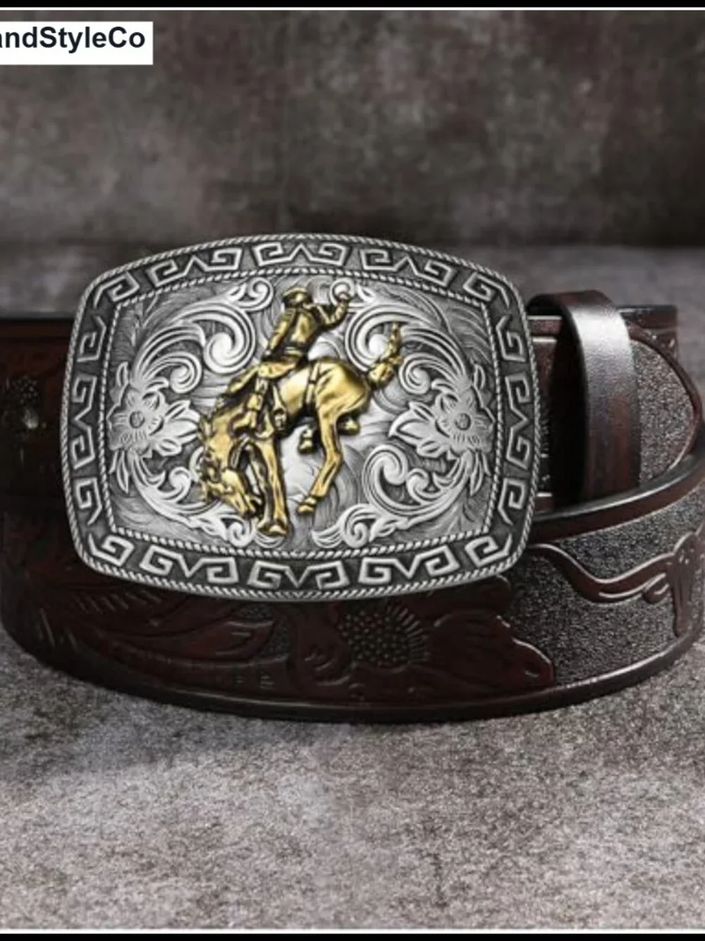 Western Cowboy Belt Buckle Zinc Alloy for Men Women Horse Design